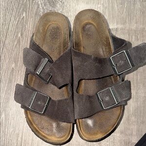 Birkenstock Arizona Soft Footbed Velvet Gray 37
